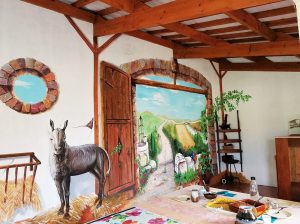 Mur extérieur – ouverture sur paysage champêtre